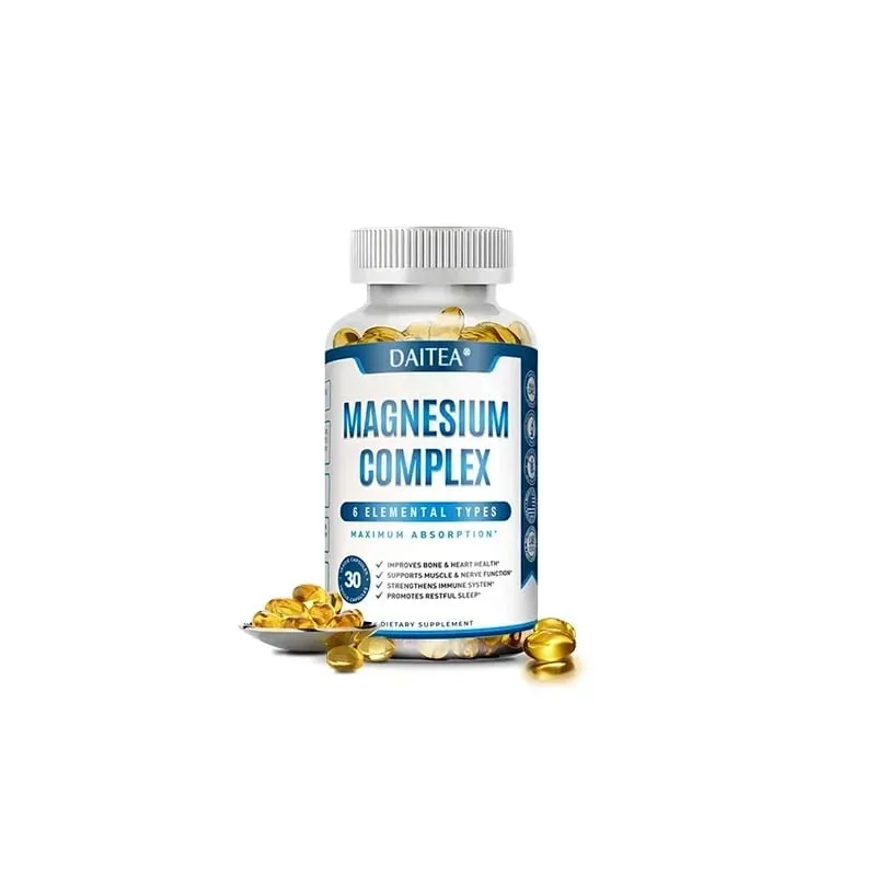 Magnesium Complex Capsule Supplement Supports Nervous System Muscle Cardiovascular and Bone Health Helps Sleep Boosts Energy — image 8