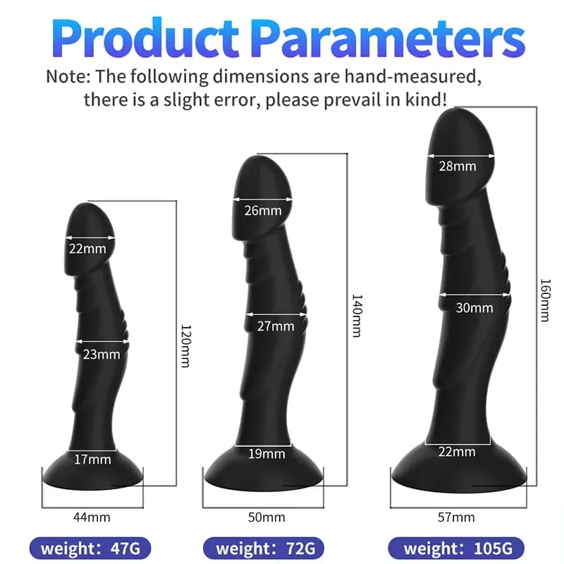 Yapay penis Anal Plug Butt Plug Güçlü Vantuz ile Prostat Masajı Ürün Anal Dilatasyon Mastürbasyon Yetişkin Seks Oyuncakları Kadın Erkek