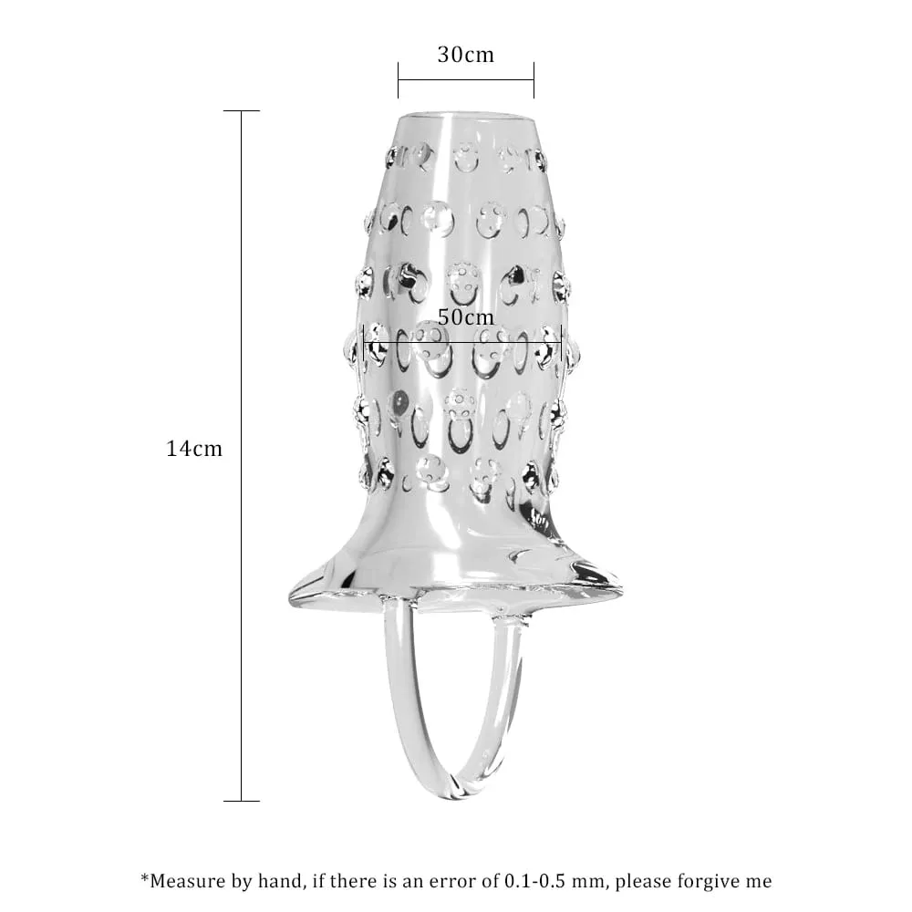 Men's Cock Ring Penis Sleeve Delay Ejaculation Penis Enlargement Reusable Condom Dildo Male Adult Sex Toys