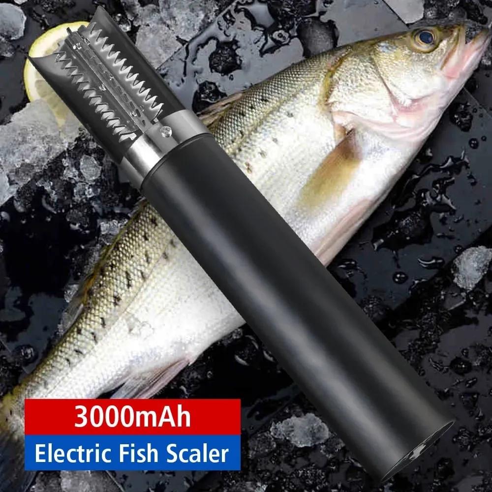 Fish Scaler Cordless Seafood Tools Fish Scraper Cleaner Fish Remover Cleaner Wireless Portable Electric Fish Scaler Remover
