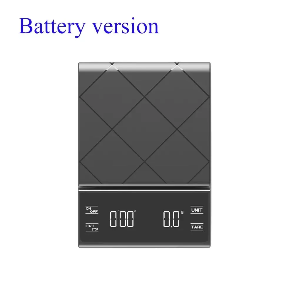 3kg/0.1g Precision Kitchen Scale with Timer-Digital Food Scale for Baking Cooking&Coffee Brewing (LCD Display Home Chef Tool)
