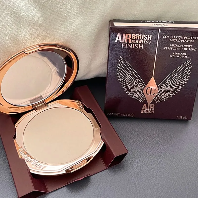 Charlotte Tilbury CT Makeup Set Water Light Collagen Lip Moisturizer Pressed Powder for Flawless Finish Four-color Eyeshadow — image 11