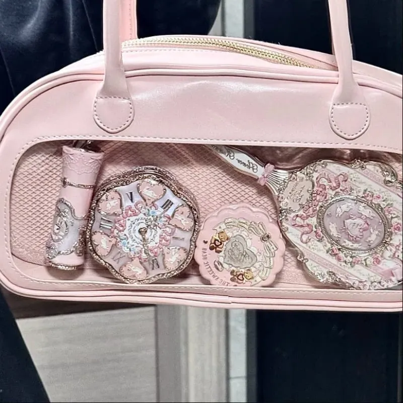 Flower Knows Makeup Gift Set Lip Cream Blush Cushion BB Cream Brightening Concealer Hydrating Essence & Cosmetic Bag All-in-One