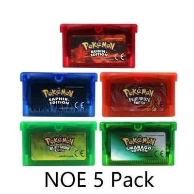 GBA Video Game Cartridge Console Card Pokemon Emerald Ruby FireRed LeafGreen Sapphire Multi-language for GBA/NDS — image 9