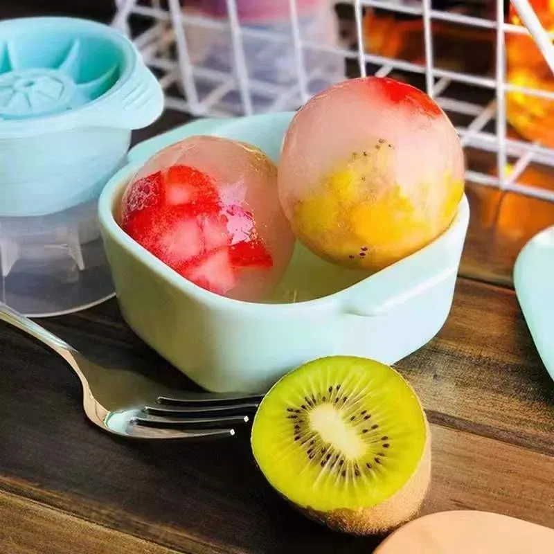 Ice Maker Food Grade Sphere Ice Mold Stackable Slow Melting DIY Ice Ball For Cocktail Whiskey Drink Home Bar Tools