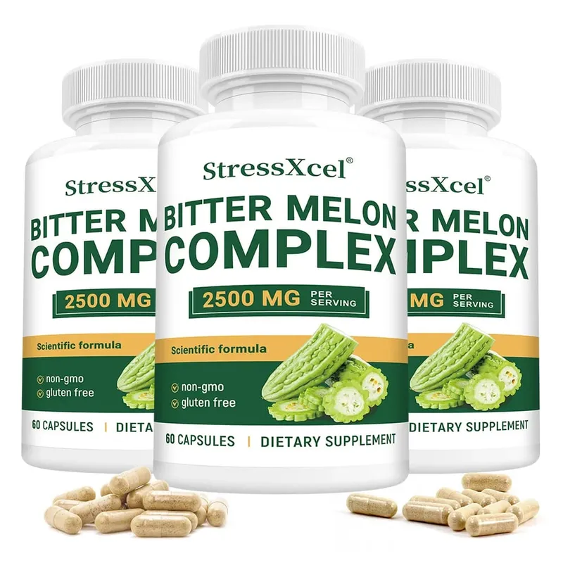 Bitter Melon Extract 2500mg Capsules Supports Blood Sugar Balance Metabolism Digestion Metabolism Skin Health & Detox — image 11