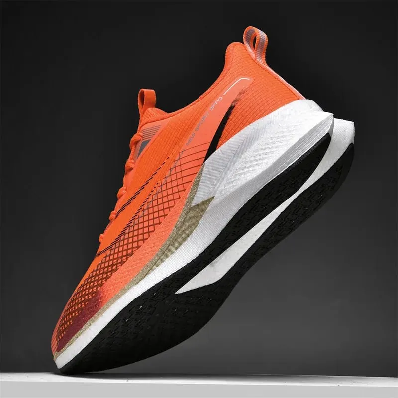 Men Marathon White Running Shoes Speciality Sports Breathable Sneakers Cushion Racing Jogging Outdoor Tennis Athletic Trainers