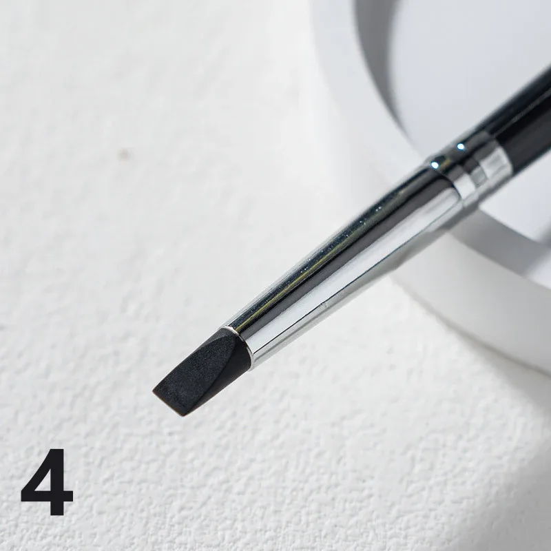 Black Silicone Eyeliner Brush Blade Multi-purpose Eyebrow Lipstick Brushes Easy To Use Nail Painting Pen Eyes Shaping Makeup