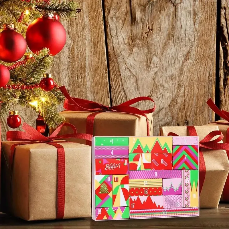 Christmas Advent Calendar 2023 Makeup Tools Countdown Calendar Gift Boxes Holiday Lipstick Eye Shadow Concealers Cosmetics Gift — image 4