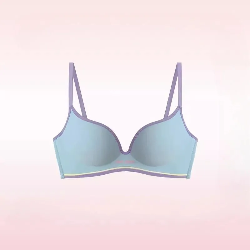 Push Up Seamless Bra for Small Chest | Colorful Dopamine Padded Bralette | Comfort Lift & Sexy Look for Women Bra and Panty Set — image 10