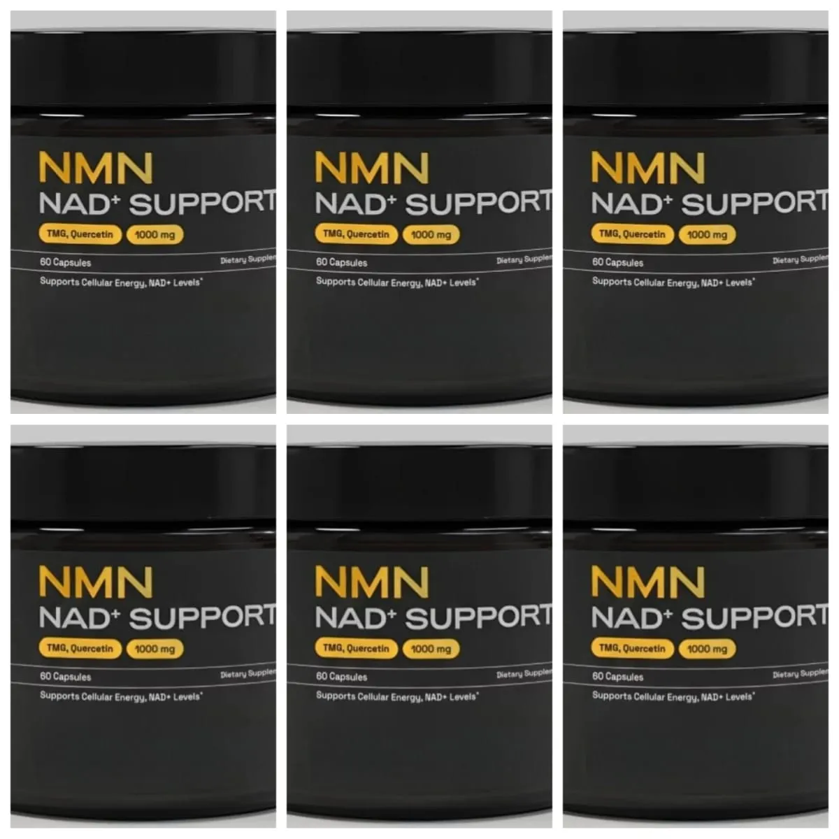 NMN NAD+ Support Capsules 1000mg Supports Cellular Energy Cognitive Health NAD+ Levels with TMG Quercetin 60 Capsules Adults