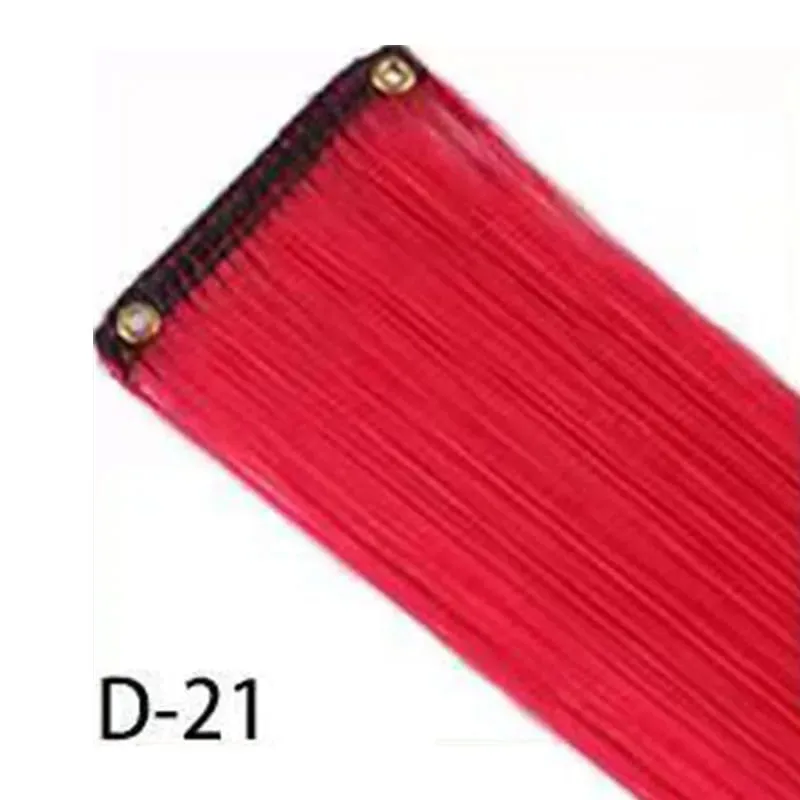 Synthetic 10Pcs colorful Hair Extensions Clip in Colored Party Highlights Extension for Kids Girls Long Straight Hairpiece