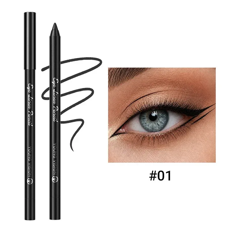 14 Color Eyeliner Pencil Pearlescent Matte Dark Purple Red Eye Liner Waterproof Long Lasting High Pigment Eyeshadow Makeup