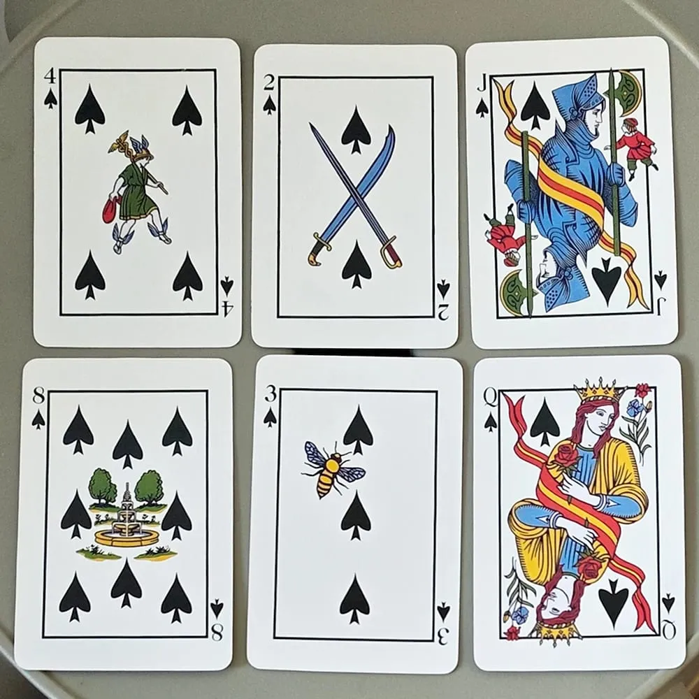 The Playing Card Deck Vintage Art Fortune Telling & Divination Cards