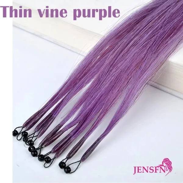 8D Natural Hair Extensions Human Hair 10pcs 0.5g/s Micro Ring 18Inch Micro Link Hair Loop Extension For Women variety of color