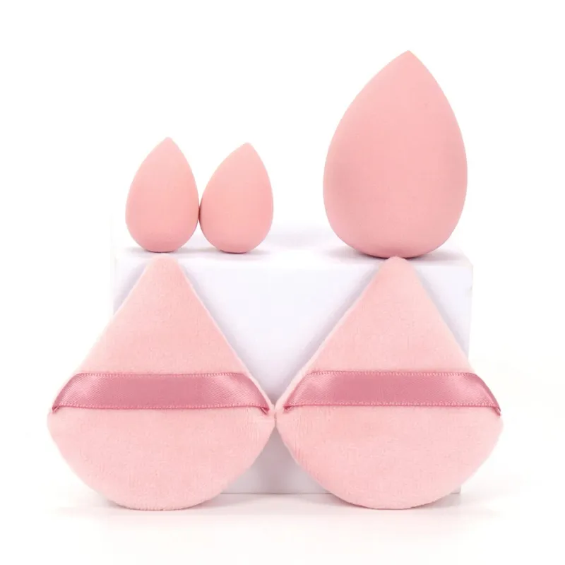 5Pcs Professional Makeup Sponge Set - Soft Gentle Multi-Purpose Tools for Perfect Foundation Powder and Blush Application