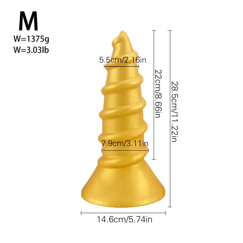 Huge Anal Plug Anal Training Dilator Big Dildo Ass Long Screw Butt Plug Large Gay Sex Toy for Women Men Prostate Massage 18 — image 21
