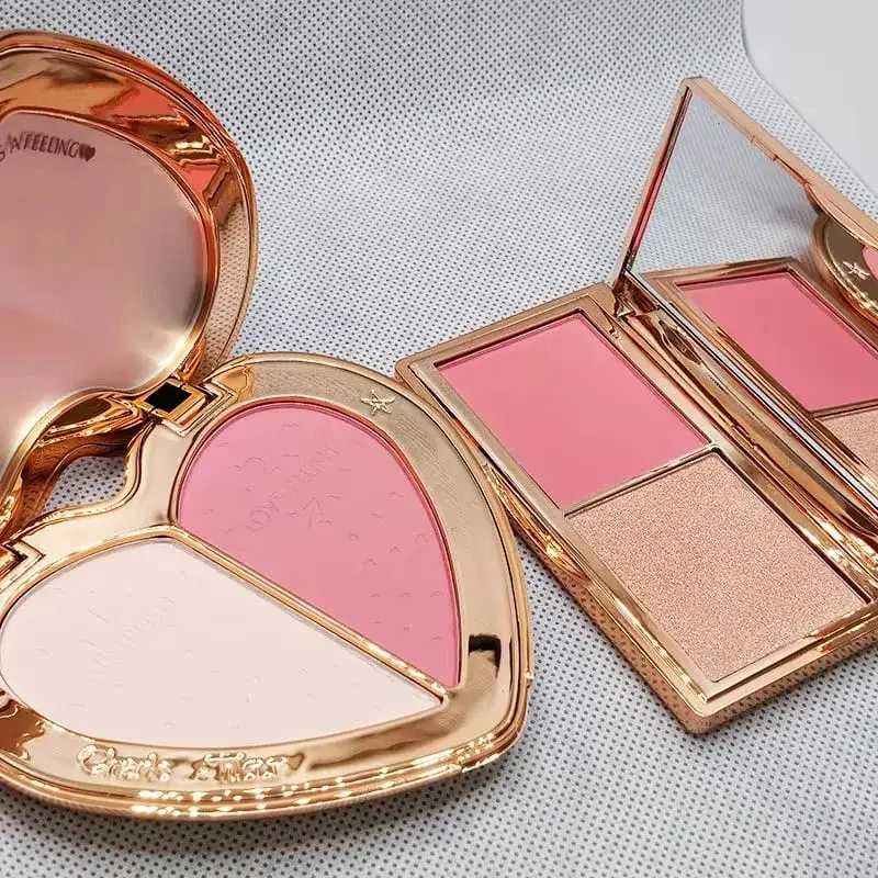 Charlotte Tilbury Airbrush Powder Blurring Poreless&Highlighter Illuminating Luminous Long Lasting Soft Focus Glow Makeup Gifts