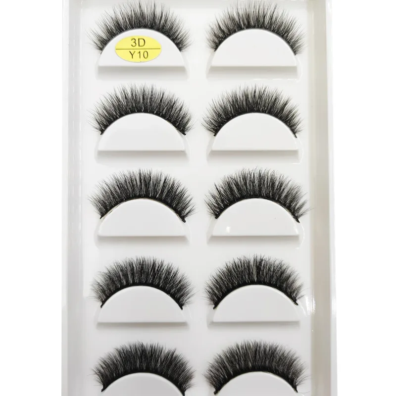 Natural 3D Mink False Eyelashes Soft Wispy Fluffy Eye Faux Lashes Make Up Eyelash Beauty Cat Cilios 5 Pairs 15 Styles