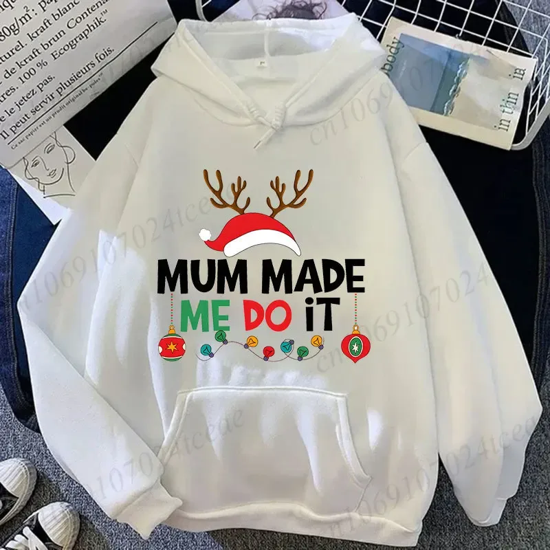 Casal natal combinando hoodies conjunto eu não faço combinando roupas de natal impressão camisolas natal festa de família combinando topos