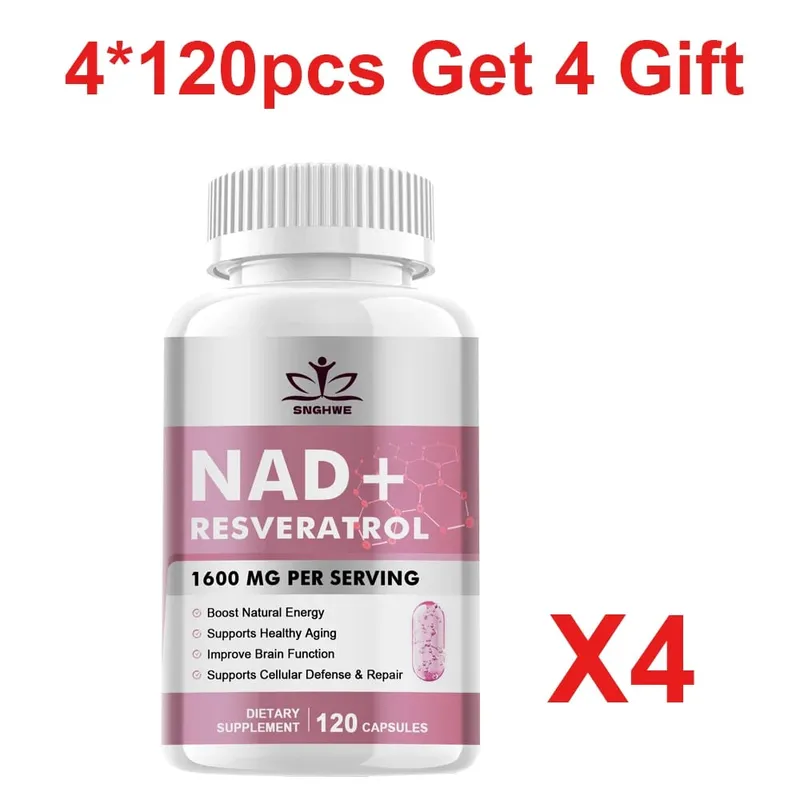 NAD Supplements - Anti-Aging Cell Booster NAD+ Booster Nicotinamide Riboside Alternative Natural Energy & Cellular Health