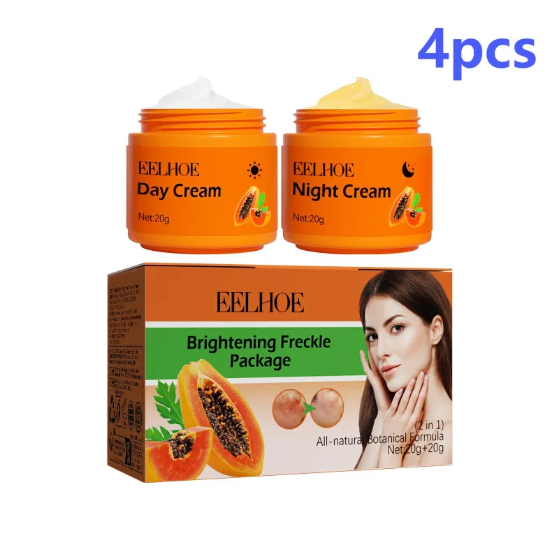Whitening Freckle Cream Anti Pigment Dark Spot Corrector Lighten Skin Brightening Papaya Cream Day and Night Cream 40g
