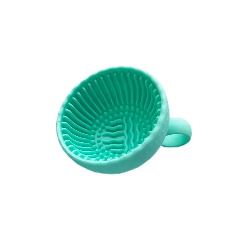 Makeup Brush Cleaner Folding Powder Puff Cleaning Bowl Eyeshadow Brushes Wash Clean Mat Beauty Tools Soft Silicone Scrubber Box — image 10