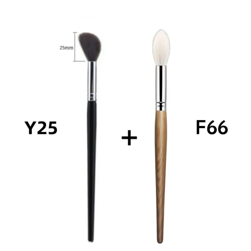 Highlighter Makeup Brushes Blush Angled Face Natural Goat Hair High Quality Blending Powder Make Up Brush