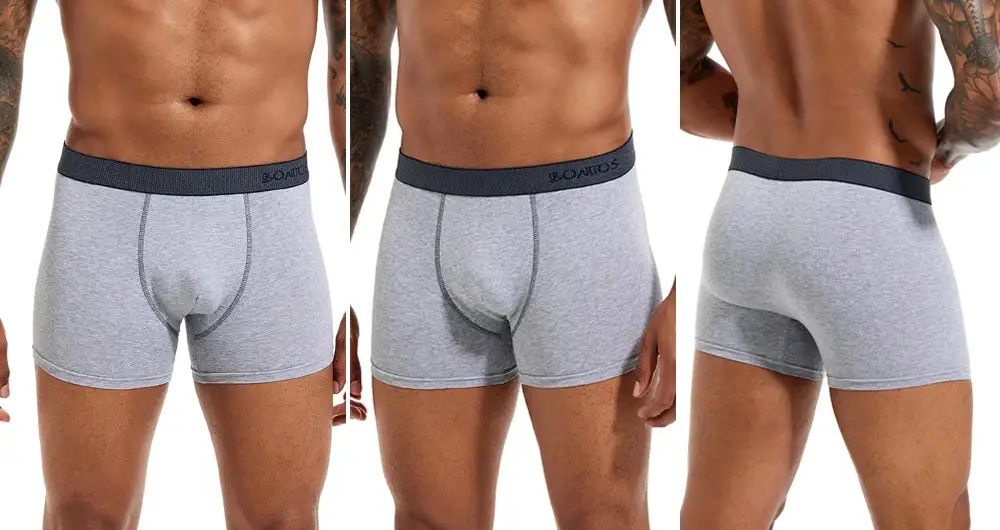 6pcs/pack Boxer Briefs Solid Color Men's Panties Cotton Underwear Men Underpants Letter Elastic Waistband Man Undrewear Shorts