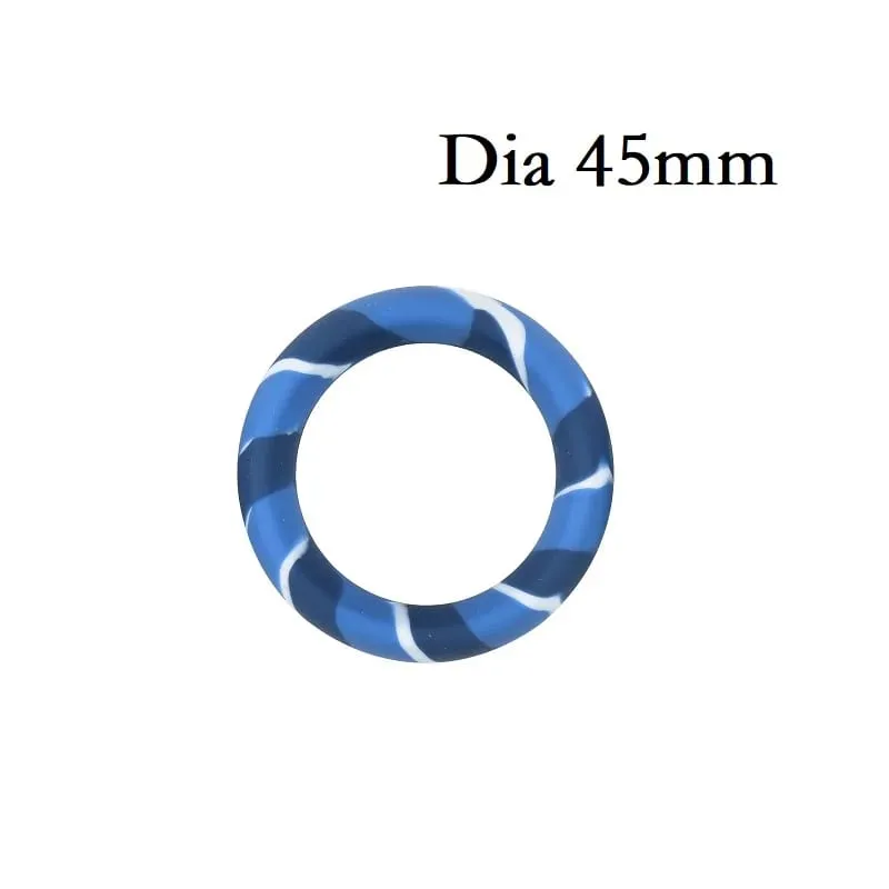Small Large Silicone Penis Cock Ring Lock Set Delay Time Ejaculation Male Penis Ring Ball Stretcher Bondage Slave Sex Toy Man — image 9