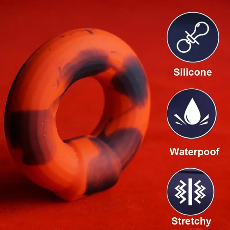 Delay Ejaculation Erection Penis Cock Ring Silicone Cockring Penisring Soft Ball Stretcher Stretching Sex Toys for Men — image 3