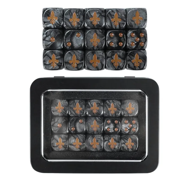 15PCS 16mm/0.63inch D6 Wargaming Dice Set for Tabletop Miniatures Game Damage Tracking Army Faction Themed Dice Tokens — image 15