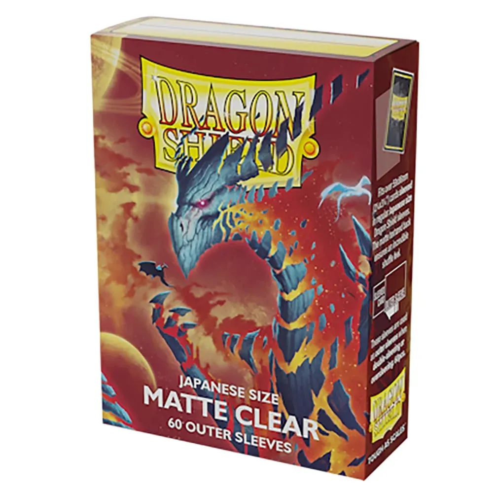 60PCS/BOX Matte Clear Japanese Size Dragon Shield Card Sleeves Used for YGO Game Cards Cover Perfect for YGO Game Card