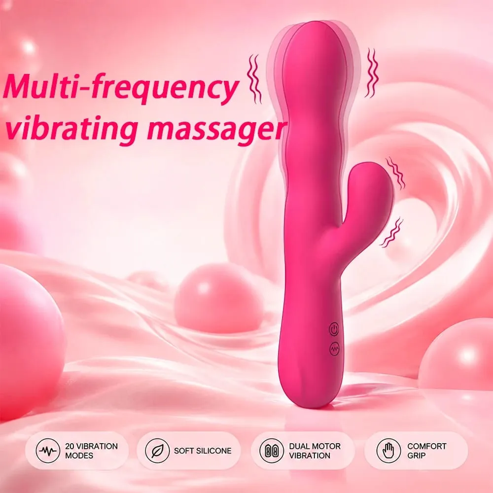 Adult Vibrator for Women Liquid Silicone 21 Speed Frequencies Vaginal Stimulation Suitable for Homosexual Anal Sex