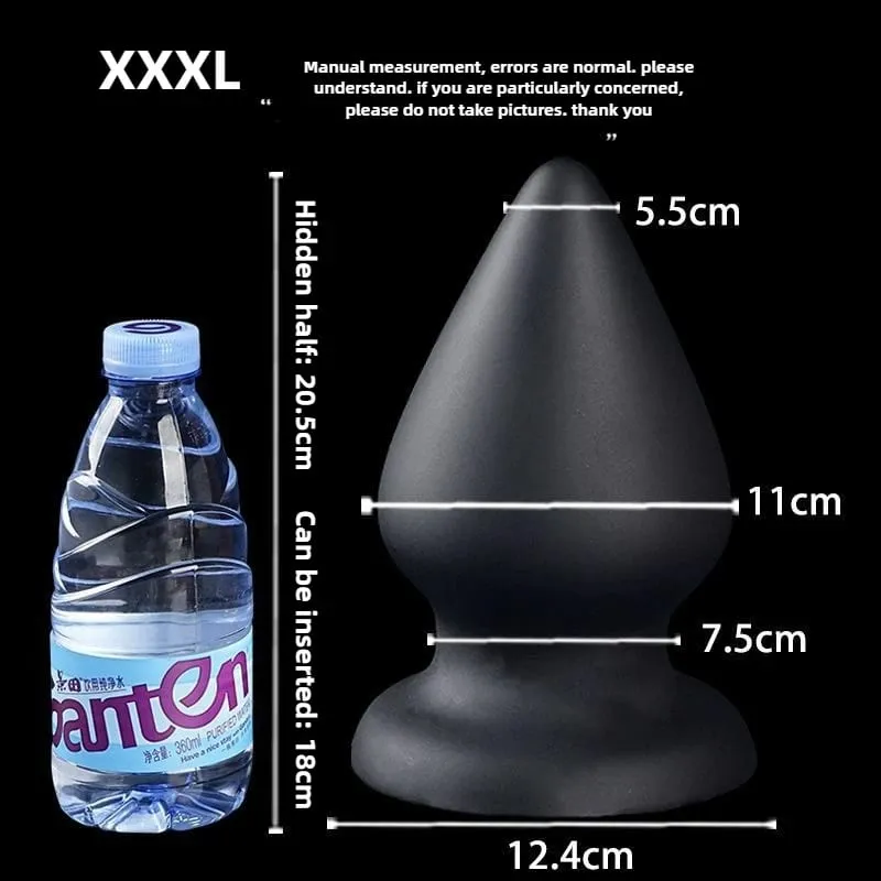 Huge Anal Plug Liquid Silicone Soft Conical Butt Plug Big Anal Dildos for Women Men G-spot /prostate Massage 18+ Sex Toys — image 11