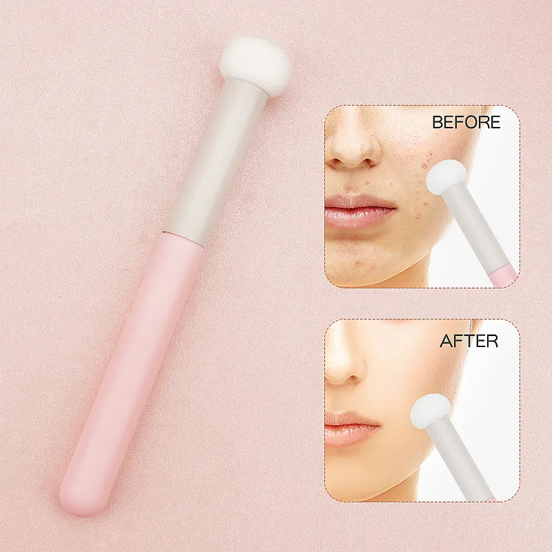 1 Pc Soft Makeup Brushes Sponge Concealer Brush Lipstick Lip Powder Puff Wet Dry Use Foundation Contour Cosmetic Tools — image 4