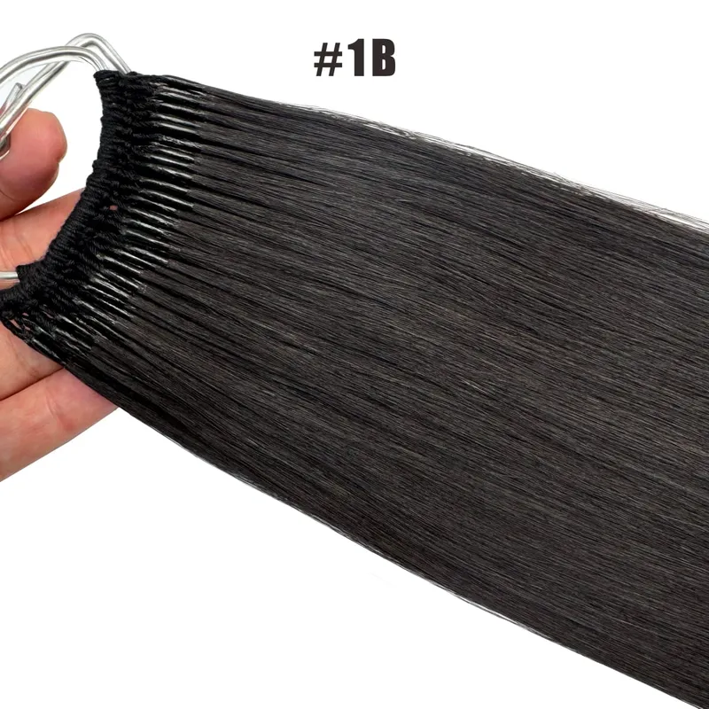 Straight Korea Popular Cotton String Twins Tip Hair Extensions Brazilian Remy Hair 0.5G/Pcs Keratin I-Tip Human Hair For Woman