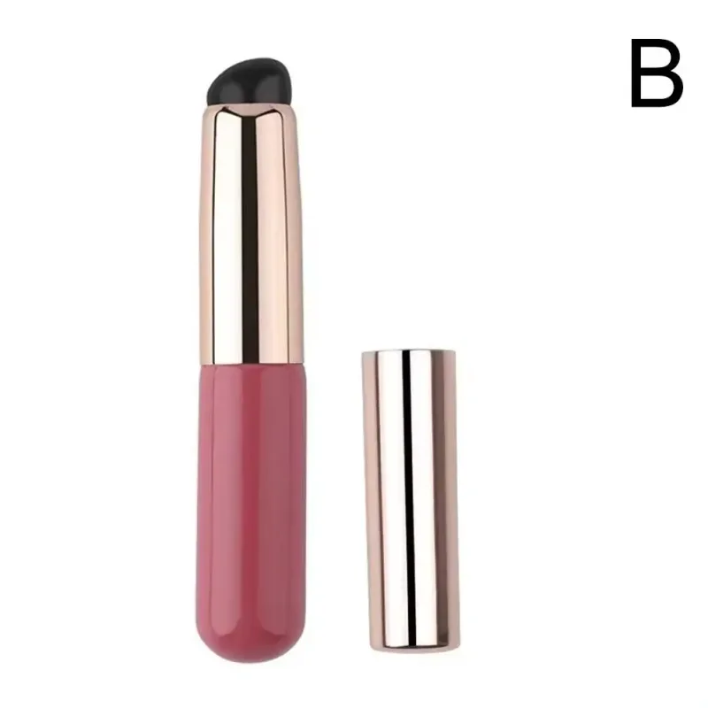 Reusable Lip Brushes Multifunction Round Head Silicone Lipstick Brush Applicator Elastic Lip Gloss Makeup Brushes Woman