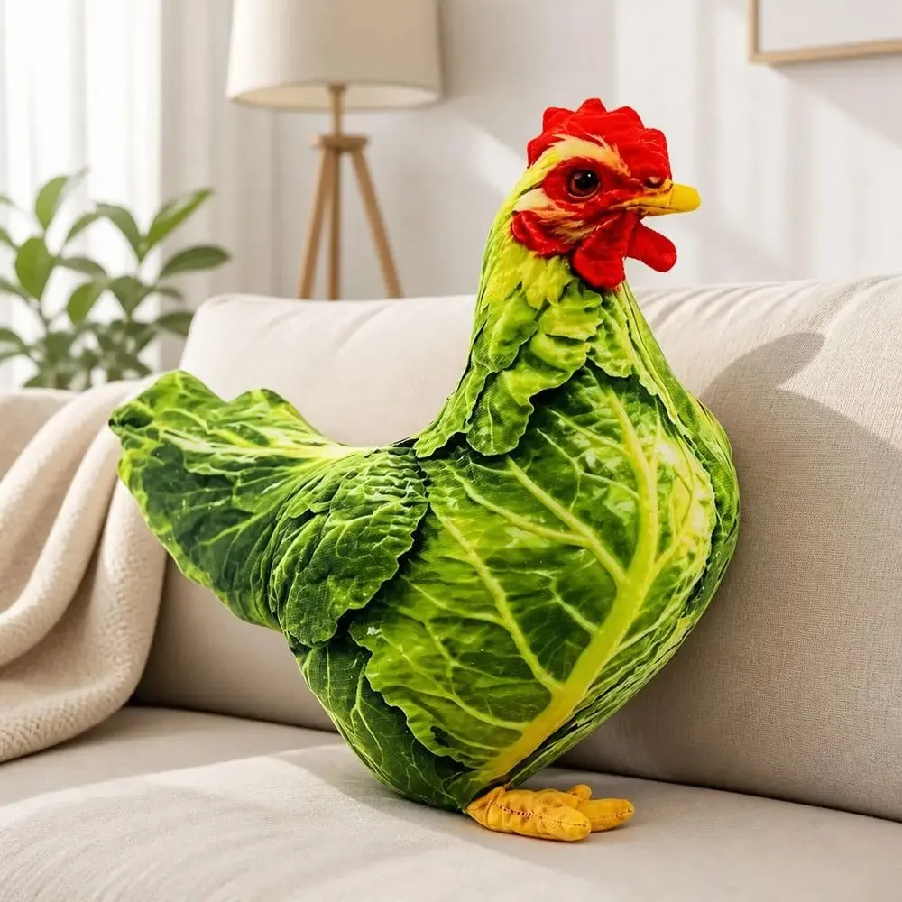 Plush Material Animal Body Pillow PP Cotton Filled 35cm Animal Cushion Doll Toys Cute Design Soft Texture Poultry Throw Pillows