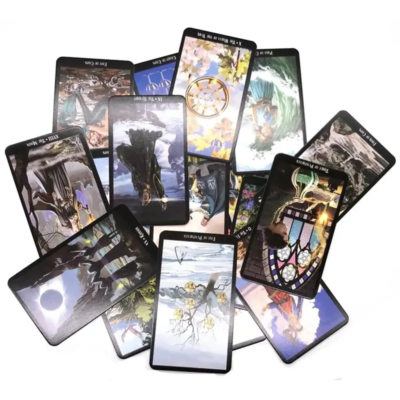 Witches Tarot Deck Oracles Cards Mysterious Divination English Tarot Cards for Women Girls Cards Game Board Game PDF Guidebook