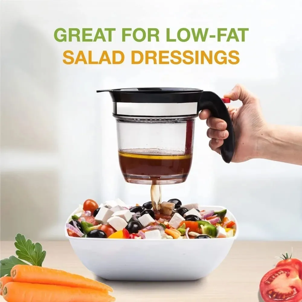 1pc Fat Separator Bottom for Mess-Free Straining Built-in Oil Strainer for Efficient Grease Separation Essential Kitchen Utensil