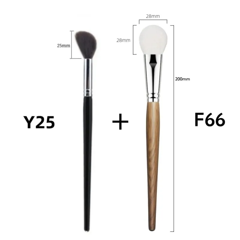 Highlighter Makeup Brushes Blush Angled Face Natural Goat Hair High Quality Blending Powder Make Up Brush