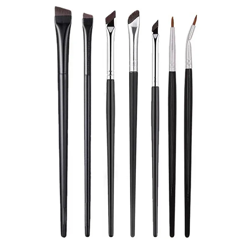 ●Brow Contour Makeup Brushes Eyebrow Eyeliner Brush Professional Super Thin Angled Liner Eye Brush Make Up Tools