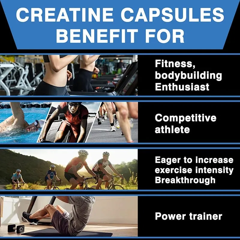 Creatine Monohydrate - Improves Energy and Endurance Increases Muscle Mass and Athletic Performance