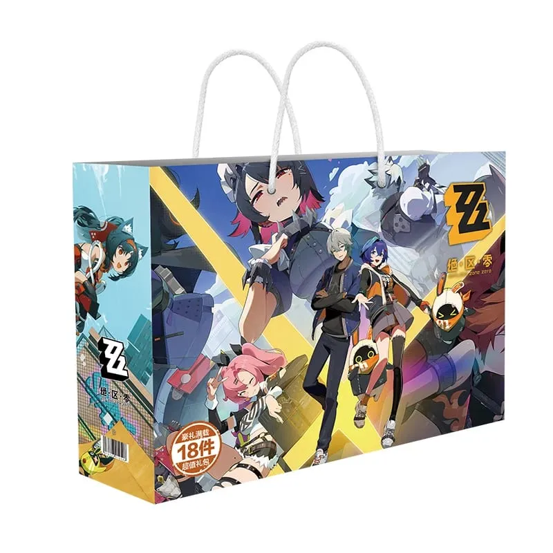 Anime Lucky Gift Bag Bungou Stray Dogs Haikyuu Collection Toy Include Postcard Poster Bookmark Lomo Cards Genshin Impact Figure