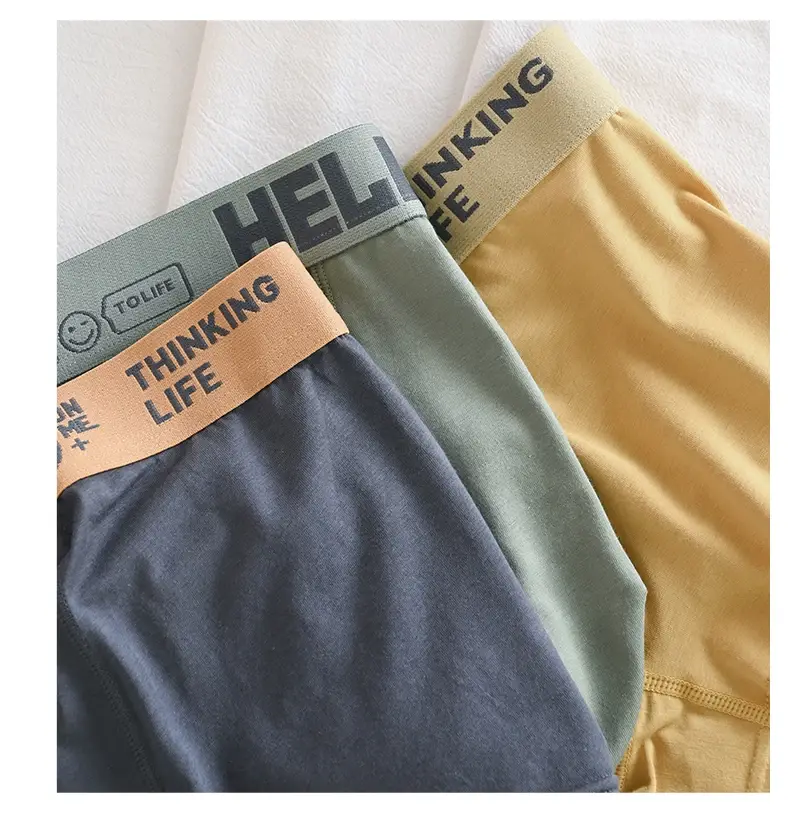 1/5pcs Men's Underwear, Breathable Comfy Quick Drying Stretchy Boxer Trunks, Sexy Underpants, Men's Trendy Boxer Panties
