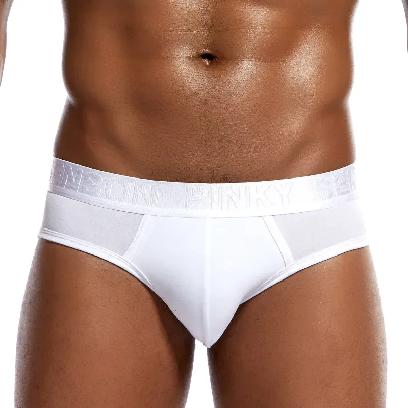 Pinky seaso marca melhor venda sexy calças triângulo modal fino cor sólida roupa interior masculina cuecas modais ventilar plus size