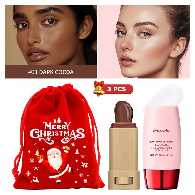 Blur Magnet Primer & Eraser Foundation Stick Langdurige poriën Minimaliseren van glad gezicht Make-up Oliecontrole Mat kerstcadeau