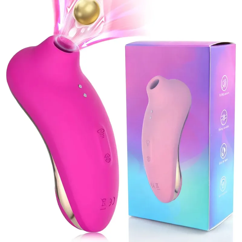 16 Mode Penggetar Mengisap Puting Klitoris Wanita Stimulator Vakum Mulut Mainan Seks Pemijat Masturbasi untuk Dewasa Mainan Seks Bertiup Seks