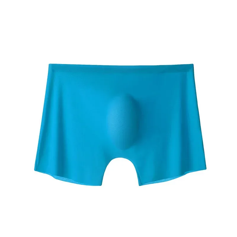 Men Underwear Soft Seamless Ice Silk Boxershorts Summer Ultrathin Underpants Elastic Transparent Panties Male Boxer Pants
